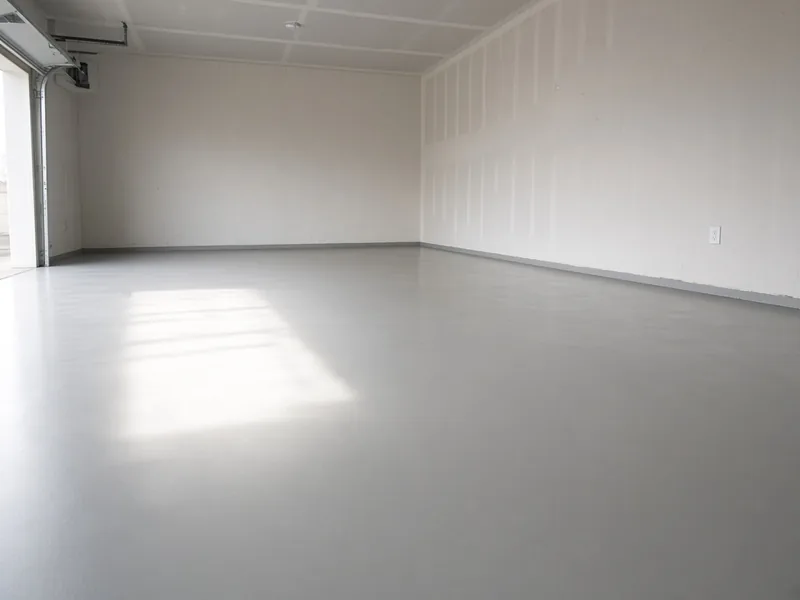 Smooth steel-troweled garage floor ready for a coating, Abilene, TX